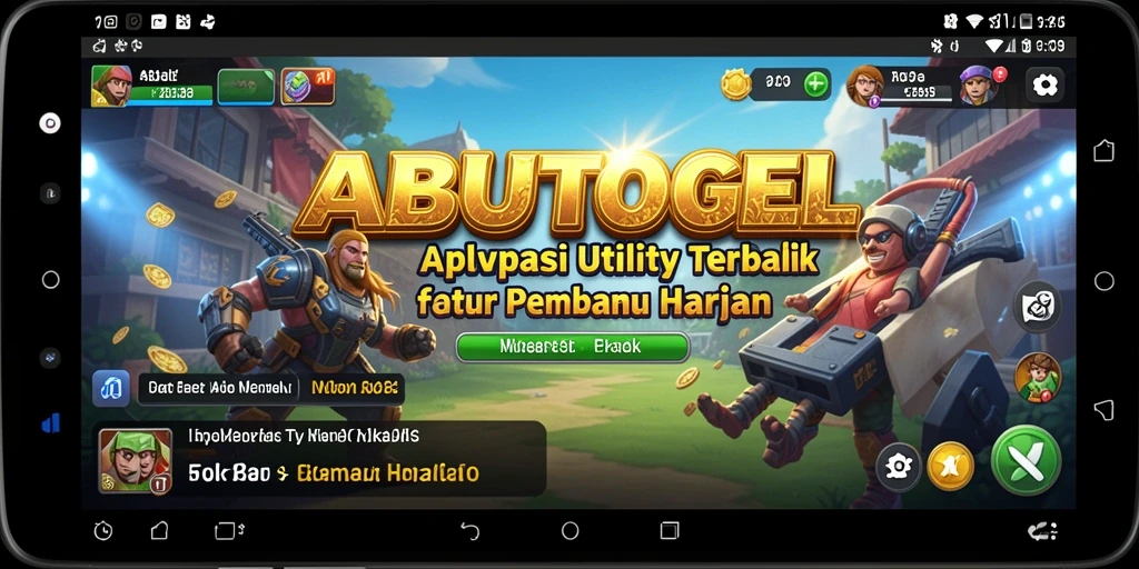 Tampilan screenshot utama ABUTOGEL yang memudahkan pengorganisasian aktivitas.