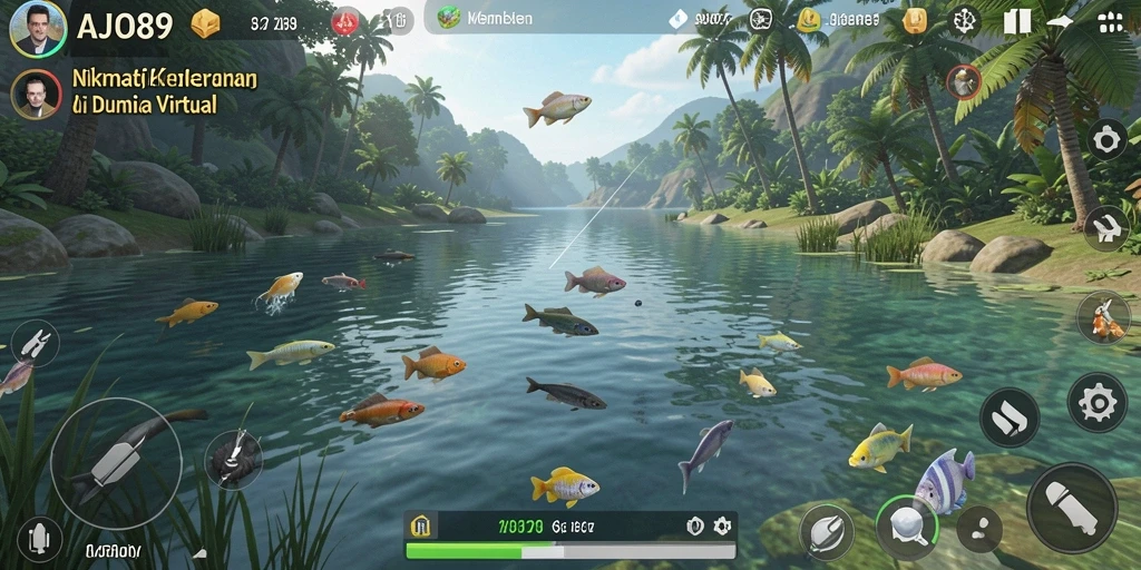 Tangkapan ikan besar dalam gameplay AJO89 yang seru dan menantang.
