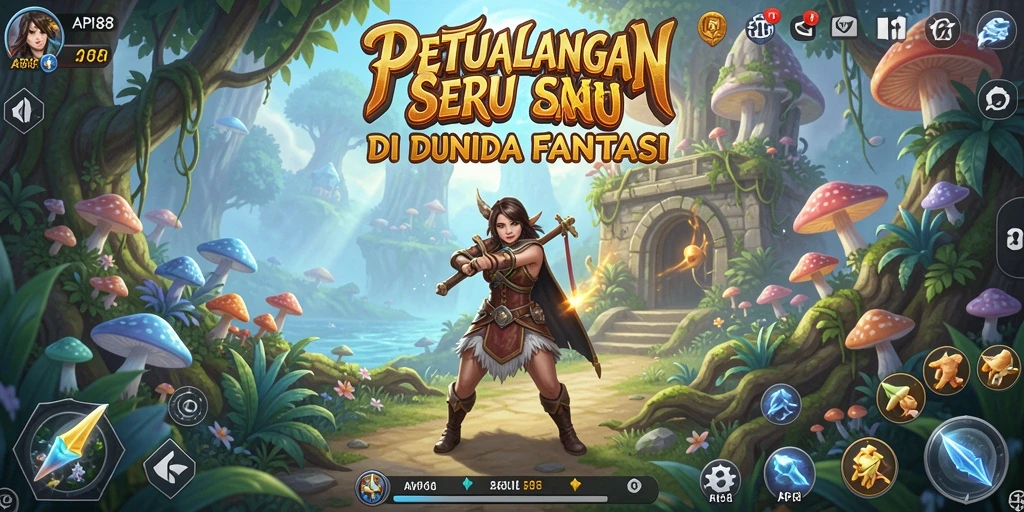 Screenshot utama API88 menampilkan aksi petualangan seru di lokasi fantastis.