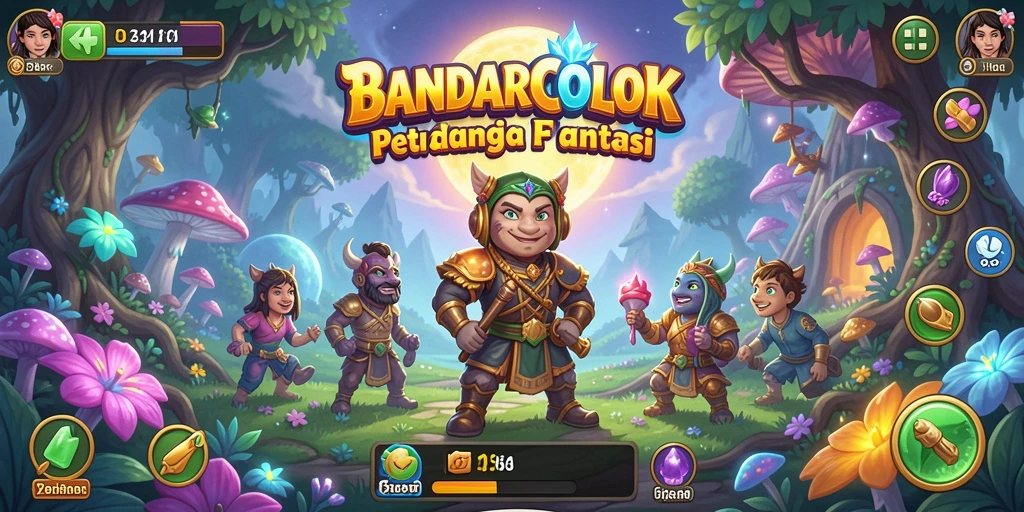 Gameplay seru BANDARCOLOK dengan latar belakang petualangan fantastis.
