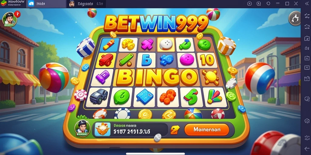 Tampilan gameplay menarik dalam aplikasi Bingo BETWIN999.