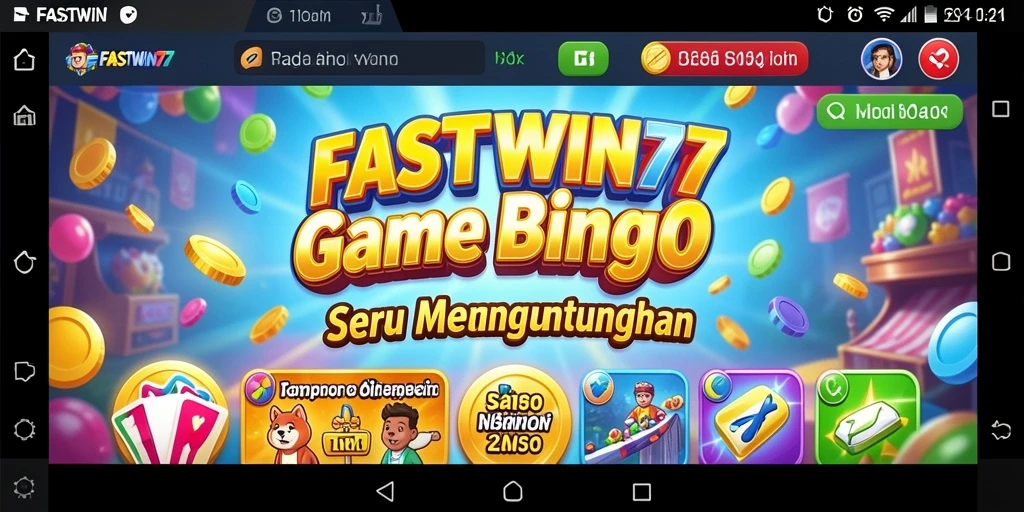 Tampilan gameplay seru di FASTWIN77 dengan banyak interaksi dan keseruan Bingo.