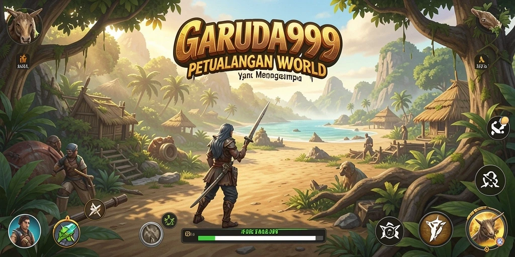 Tampilan gameplay GARUDA999 yang epik di dunia Open World.
