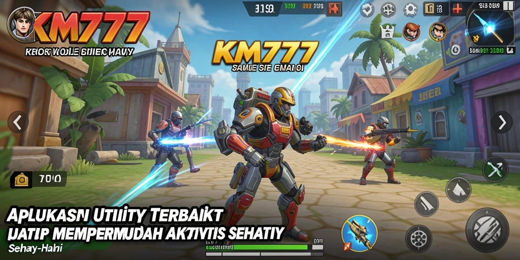 Tampilan screenshot KM777 dengan antarmuka yang sederhana dan fungsional.