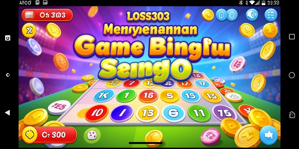 Screenshot gameplay utama LOS303 menampilkan suasana Bingo yang penuh keseruan.