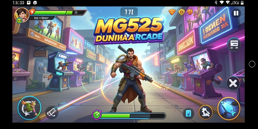 Tampilan gameplay MG525 yang penuh aksi dan tantangan seru.