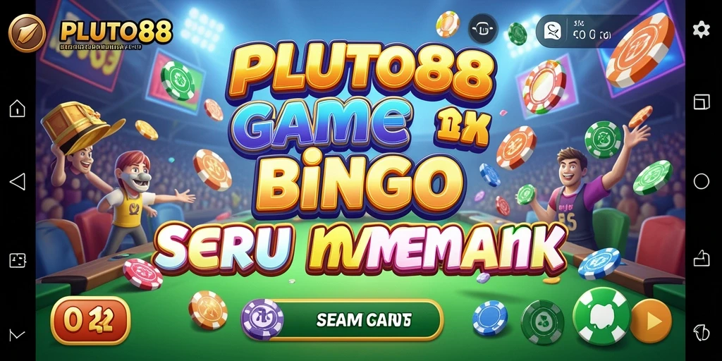 Tampilan gameplay seru Bingo di PLUTO88.