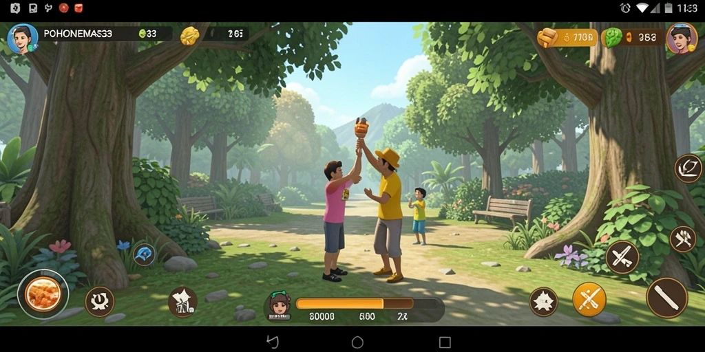 Tampilan menarik dari gameplay POHONEMAS33 yang memikat.