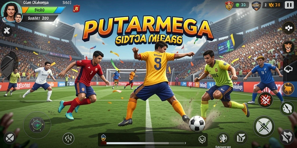 Tampilan menakjubkan dari PUTARMEGA yang menampilkan aksi olahraga.