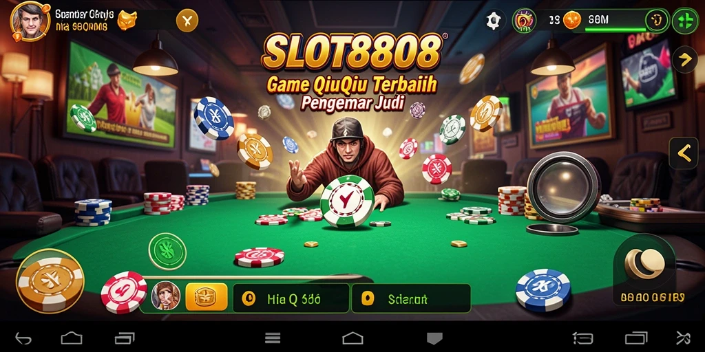 Tampilan menarik dari gameplay QiuQiu di SLOT8808.