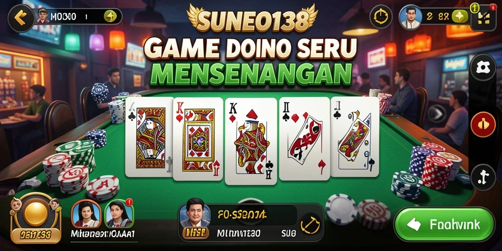 Tampilan gameplay seru dari permainan Domino SUNEO138.