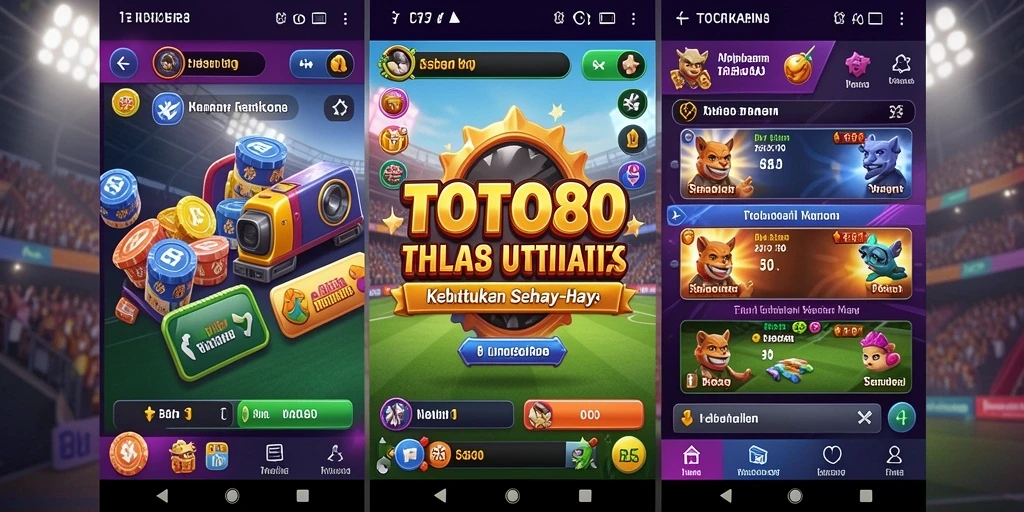 Tampilan antarmuka utama TOTO80 yang intuitif dan menarik.