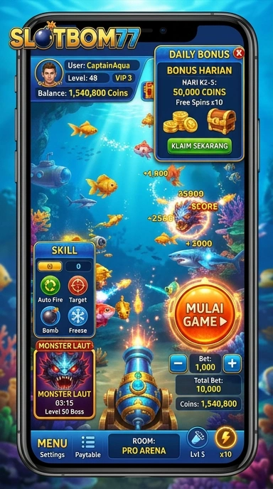 Screenshot fitur terbaru di slotbom77 yang memudahkan pengunduhan.